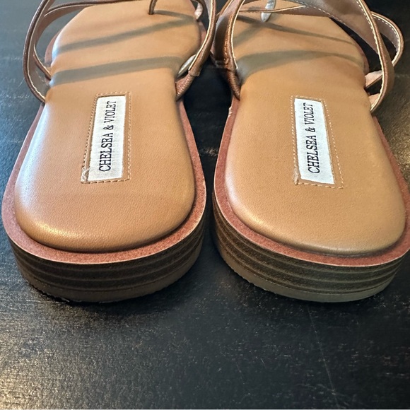 Chelsea & Violet Brown Strappy Sandals - Picture 4 of 8